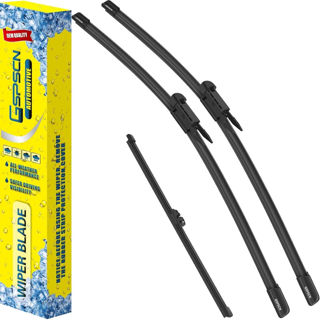 GSPSCN 3 Wipers For Ford Explorer 2023-2011Police Interceptor Utility 2022-2013Original Equipment Windshield Wiper Blades Set 26"+22"+11" (Set of 3)