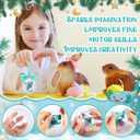 Syhood Axolotl Christmas Ornament Gift Personalized Acrylic Cute Axolotl Craft Christmas Tree Hanging Ornament Holiday Animal Keepsake Party Decoration Xmas Party Decor Gift for Reptile Lovers(Blue)