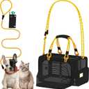 PAWZIDEA Expandable Pet Carrier Airline Approved, 18"11"11" Small Dog Carriers, Collapsible Top-Load Cat Carrier for 2 Cats Under Seat, Soft-Sided Puppy & Animal Travel Bag, ID Card, Up to 15lbs