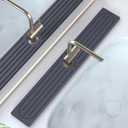 Stone Faucet Mat for Kitchen Sink, Water Absorbing Sink Water Splash Guard, Fast-Drying Kitchen Sink Faucet Mat, Durable Protector and Stone Drying Mat for Kitchen Counter & Bathroom Sink (30" x 4", Dark Gray)