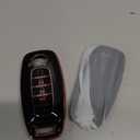 Sindeda for Nissan Key Fob Cover with Keychain Soft Full Protection Key Shell Key Case Compatible with 2023 2024 2025 Pathfinder Kicks Rouge(Pink, 5 Buttons)