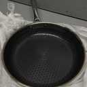 12 Inch Hybrid Nonstick Frying Pan with Lid, Tri-Ply Stainless Steel