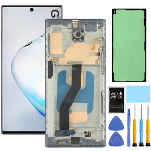 for Samsung Galaxy Note 10 Plus Screen Replacement with Frame for Samsung Note 10+ Plus Screen Replacement N975u N975a N975w N9750 LCD Display digitizer Touch Screen with Tools Black