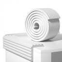 Edge Protector,Baby Proofing Baby Edge Protector Strip Safety,Soft Rubber Foam Padding,Edge Corner Guards Protector Corner Edge Bumpers for Furniture (White, 16.4Ft x 3.93" W x 0.4" Th)