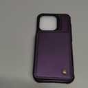 Vinich for iPhone 15 Pro Wallet Case with Card Holder, RFID Blocking Credit Slots Kickstand Shockproof Phone Cover Fit for iPhone 15 Pro 6.1" Purple