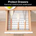 Cooyes Drawer Liner Shelf Liners for Kitchen Cabinets Refrigerator Liners Waterproof & Oil-Proof Kitchen Cupboard Liner Drawer Mats EVA Material Non Adhesive Fridge Liner for Shelves (17.7"W x 78.7"L, White)