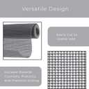 Smart Design Classic Grip Shelf Liner- Non Adhesive Home Organization Shelf Liners - Strong Grip, Non Slip, Easy Clean - Perfect for Desk, Shelves, Kitchen, Cabinet Protection - Graphite Gray (18"W x 60"L)