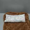 Bedsure ComfyFleece Cute Dog Bed for Small Medium Dogs - Washable Furry Puppy Beds, Rectangle Orthopedic Corduroy Fleece Pet Beds with Removable Zipper Cover, 25x21x7inches, Camel Brown