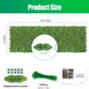 Artificial Ivy Privacy Fence Wall Screen, 120"x40" Artificial Hedges Fence, Anti-Ultraviolet Artificial Faux Ivy Hedge for Outdoor, Garden Decor, Watermelon Leaves