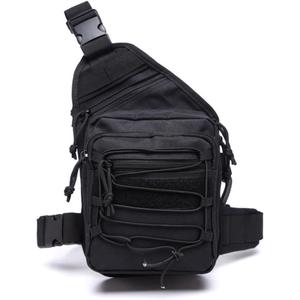 Tactical Backpack,Small Backpack and Sling Bag for Men,Crossbody Bag Men,Military Rucksack. (Black)
