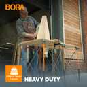 Bora Centipede 2 ft. L x 4 ft. W x 2.5 ft. H Folding Work Table Steel 1500 lb. capacity Gray/Yellow