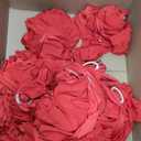 150 Pack Spandex Stretch Chair Sashes Bows, Elastic Stretch Chair Cover Bands Ties with Buckle Slider for Wedding Party Ceremony Reception Event Banquet Decoration (Red)