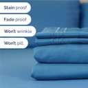 Full Size 4 Piece Sheet Set - Comfy Breathable & Cooling Sheets - Hotel Luxury Bed Sheets for Women and Men - Deep Pockets, Easy-Fit, Soft and Wrinkle Free Sheets - Denim Blue Oeko-Tex Bed Sheet Set