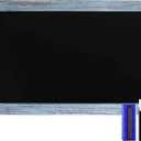 HBCY Creations 20" x 30" Rustic Blue Solid Wood Frame Wall Chalkboard, Magnetic Surface, Home Dcor, Restaurant & Caf Menus, Blackboard, Includes Chalk, Eraser & Hanging Hardware