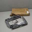 6 Pack - 9.25" L x 6" H x 1.5" W J Lip Shelf Brackets Rustic Farmhouse Iron Wall Floating Shelf Bracket Metal Shelf Bracket Industrial Shelf Supports with Screws Black