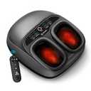 COMFIER Shiatsu Foot Massager with Heat, Electric Feet Massager Machine for Plantar Fasciitis Neuropathy,Gifts for Women,Men,Remote Control,Pause Function,Foot Warmer (Gray)