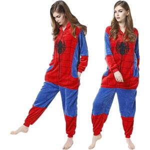 Onesie Pajamas Unisex Adult for Women Men Animal Costume Cute Onesies Flannel Cartoon Cosplay Halloween Sleepwear, Size: Small