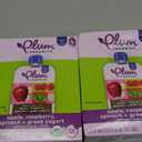 Set of 2, Plum Organics Stage 2 Organic Baby Food - Apple, Raspberry, Spinach, and Greek Yogurt - 3.5 oz Pouch (Pack of 4) - Organic Fruit and Vegetable Baby Food Pouch, Best Before: 03/OCT/2025