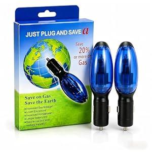 2 PCS FuelSync 12V Plug-in Car Accessory, Fuel Sync Device for Cars, Trucks, SUVs and Diesel Vehicles.
