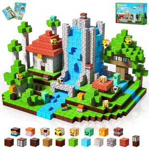 Magnetic Blocks-150PCS Magnetic Building Blocks, Magnetic Tiles Kids Build Magnetic Cubes Constructions Toys 2025 Upgraded STEM Game Outdoor Toys, Christmas Birthday Gifts for Boys & Girls Ages 3+