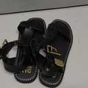 Zhoukezhi Women's Large Size Roman Sandals, Flat Breathable Summer Footwear (Black,6.5)