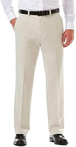 Haggar Men's Cool 18 Pro Classic Fit Flat Front Casual Stretch Performance Golf Pant - Regular and Big & Tall 4XL