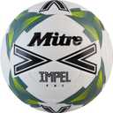 Mitre Soccer Ball Training Impel (4, Impel One - White/Black/Sage Leaf)