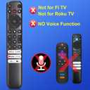 Replacement Only for TCL Google TV Remote Control, RC813 Compatible with TCL QM8/QM7/S5/S4/S3/Q7/Q6/Q5 4K UHD HDR LED QLED QD-Mini LED Full-HD Smart TVs