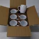 Amuse Professional Barista Cozy Collection Mug for Coffee, Tea or Chocolate Set of 6 (Medium  12 oz.)