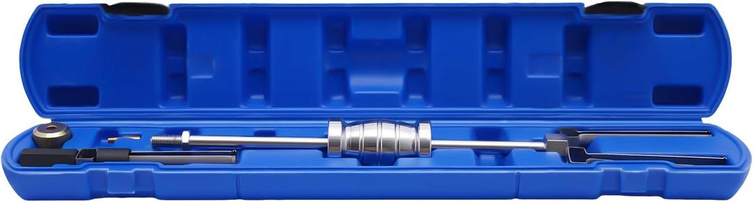 Diesel Injector Extractor Set with Ergonomic Slide Hammer, Corrosion-Resistant, Easy to Use, Compact and Portable, Ideal for Car Owners
