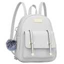 KKXIU Women Small Backpack Purse Convertible Leather Mini Daypacks Crossbody Shoulder Bag For Girls (White)