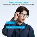 Bluetooth Smart Glasses,Blue Light Blocking Glasses for Men and Women ,Built-in Mic & Speakers,Smart Wireless Headphone Glasses for Office/Work Blue Light Filtering, Voice Control,Unisex