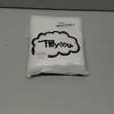TILLYOU Waterproof Changing Pad Liners 6 Pack, 100% Cotton Reusable Cloth Diaper Liners, White