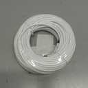Sokqovt Cat 8 Ethernet Cable Slim 75ft Outdoor&Indoor, Pure Copper Cat8 Internet Cable for Waterproof & Direct Burial, Flexible Cat8 Ethernet Cable 40G 2000MHZ, Cat 8 Network Cable for Indoor White