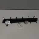 VAEHOLD Wall Hooks for Hanging, Black Coat Rack Wall Mount with 6 Coat Hooks, Towel Hanger, Hat Hooks, Robes Hook in Bathroom, Bedroom, Kitchen, Living Room (2 Pack)