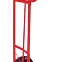 SIMPLI-MAGIC Steel Pneumatic Hand Truck Dolly, 500LBS – Convertible Heavy-Duty Moving Dolly Cart with 10" Wheels – Stable, Smooth Movement, Premium American Red Finish