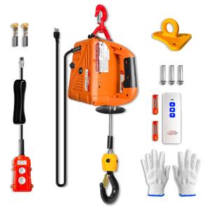 YATOINTO 3 in 1 Electric Hoist Winch, 1500W Portable Electric Power Winch, 120V Electric Hoist Crane, 25ft Lifting Height, with Wire and Wireless Remote Control, Overload Protection for Towing Lifting