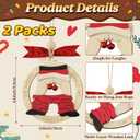 2 x 2Pcs 2025 Funny Christmas Ornament - Hilarious Santa Gag Gift with Bells, White Elephant Gifts for Adults, Secret Santa Gift Exchange, Funny Christmas Tree Decorations for Holiday