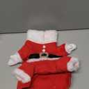 NACOCO Pet Christmas Costumes Dog Suit with Cap Santa Claus Suit Dog Hoodies Cat Xmas Costumes (Red, M)