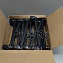 Smartor Pants Hangers - 30 Pack, Black Clips Hangers with 360 Hooks, Shorts Hanger with Strong Clamps, Dress, Heavy Duty as Trousers, Skirt, Jeans, Towel and Bottom Clothes -12 Inch