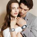 Nylon Braided Watch Bands Compatible with iWatch Series 11/10/9/8/7/6/SE/5/4/3/2/1, Sport Strap for 38mm/40mm/41mm/42mm Women Men, Stretchy Nylon Band with Zinc Alloy Parachute Buckle