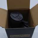 TrendPlain 16oz/470ml Glass Olive Oil Sprayer for Cooking  2 in 1 Olive Oil Dispenser Bottle for Kitchen Gadgets and Air Fryer Accessories, Salad, BBQ - Black