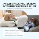 Cloud Pillow, Cloud Neck Pillow, Ergonomic Memory Foam Pillows, Adjustable Cervical Neck Support Pillow with Breathable Pillowcase for Side Back Stomach Sleepers(White)