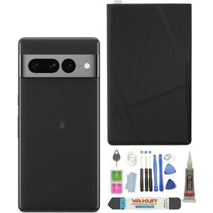 Pixel 7 Pro Back Glass Replacement for Google Pixel 7 Pro 5G Back Cover Glass Housing Door with Pre-Installed Tape + Tools(Not Suitable for Pixel 7) (Obsidian/Black)