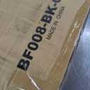 Rolanstar Bed Frame Queen Size with Charging Station and LED Lights, PU Leather Headboard with Storage Shelves, Heavy Duty Metal Slats, No Box Spring Need, Noise Free, Easy Assembly, Black