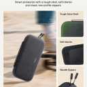 Belkin Nintendo Switch 2 Case w/Integrated 10,000mAh Power Bank Charger, Portable Hard Shell Protective Carrying Case with Pockets for AirTag, Game Cartridges for Travel - Charcoal (Black)