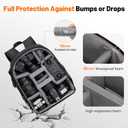 Cwatcun Camera Backpack Bag Professional for SLR DSLR Mirrorless Camera Waterproof Camera Case Compatible with Sony Canon Nikon Camera and Lens Tripod Accessories ( Small Black)