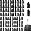 80 Pcs Tire Plugs Screw Type, Screw in Tire Plugs, Flat Tire Screw Plugs, Screw Type Tire Plug Kit with Screwdriver, Quick Puncture Repair Tools for Cars and Motorcycles