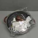 IMUSA USA Black 4.4Qt Stone Caldero with Woodlook Handles and Knob, 4.4 Quart