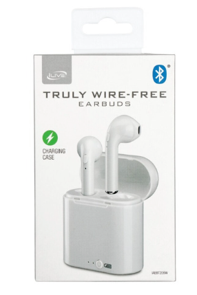 iLive White Wireless Earbuds